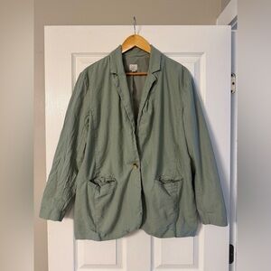 A New Day Lined Sage Green Casual Blazer Size XL